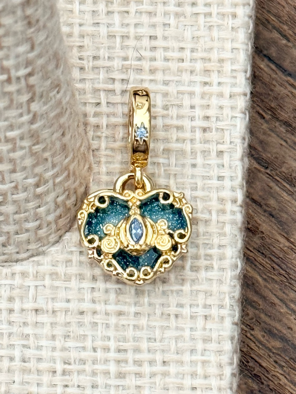 Pandora 14K Gold-Plated Disney Cinderella Heart
